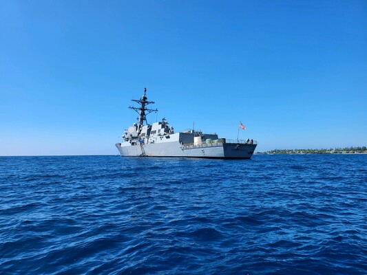 Legion members shuttling to Destroyer uss daniel k inouye